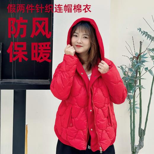 壁虎瑜伽【2601SY494】假两件针织连帽卫衣【5天发货】 商品图0