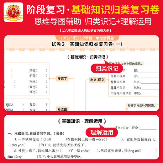 2026春（下册）1-6年级王朝霞活页卷▪单元卷语数英可选 商品图2