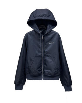 女款尼龙薄款夹棉连帽外套 杨幂同款la020