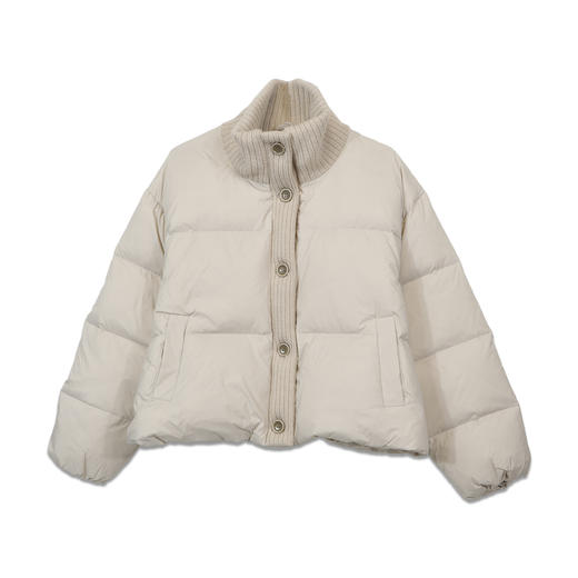 极简针织拼接立领羽绒服-纪念日百货门店同款168996981 商品图4