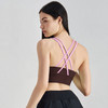 唤醒身心~新款交叉美背欧美裸感瑜伽文胸 健身背心跑步运动内衣女 商品缩略图5