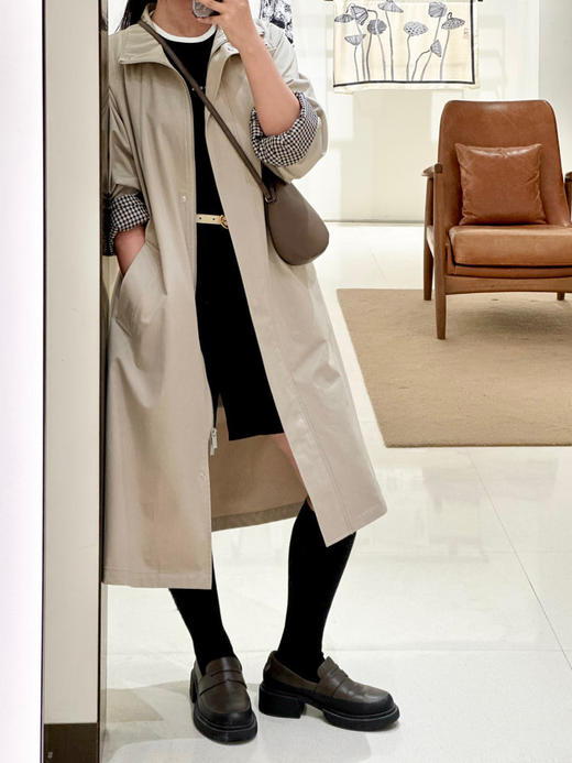 【高品质私服】【IC高密斜纹棉单排扣风衣】丝质手感，结构细腻，挺阔有型G1533-CC【无标出货 介意慎拍】 商品图4