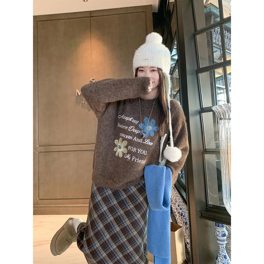 <曾小咸推荐>现货秒杀 ！微信超特价！韩系复古花朵毛衣 日常189.99 立减100 秒杀89.99！！ 商品图1