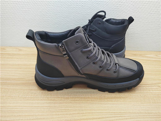 豪行冬季新款13451330牛皮时尚户外休闲高帮加厚男鞋 商品图2