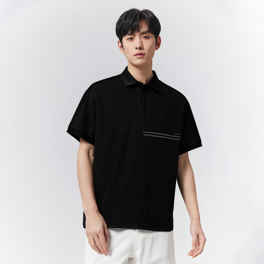 GXG男装【含莫代尔】26夏季日常简约翻领轻薄凉感男式短袖POLO衫K&C 商品图1