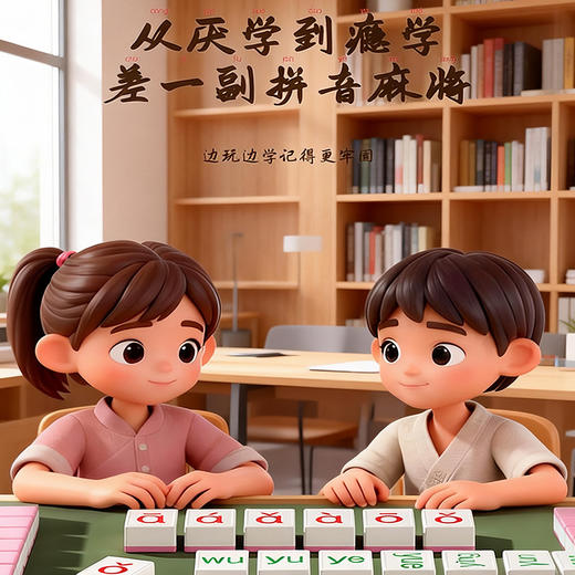 【益智拼音麻将 让学习成瘾】新品‼️‼️拼音麻将（赠送随机收纳盒）趣味汉语拼音麻将 幼儿园小学拼音字母学习神器儿童益智玩具桌游 商品图5
