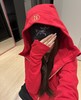 金标lulu磨毛棉连帽修身外套 商品缩略图1