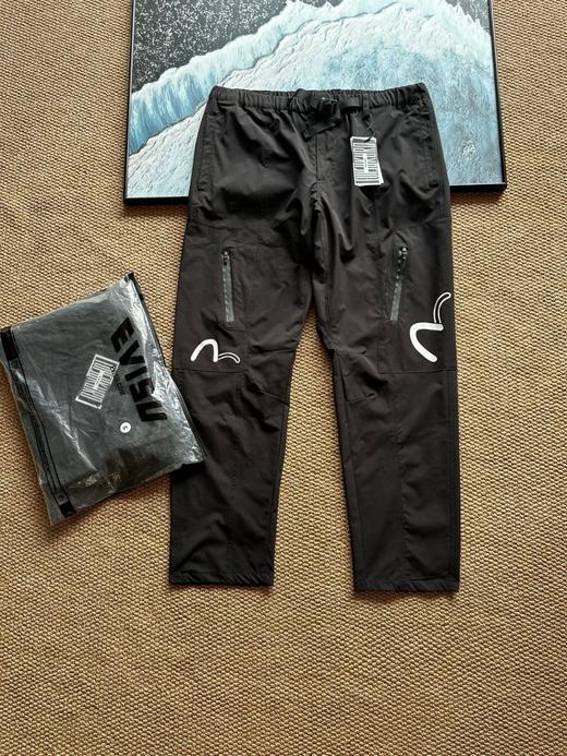 福神EVISU KURO 男士LOGO海鸥印花简约潮流宽松 卫裤 休闲裤 商品图4