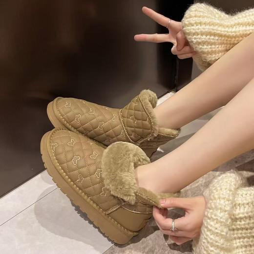 【HF】无忧购“清仓福利”冬季防水皮面棉鞋加绒加厚防水女款雪地靴3811/3823/3825/3856（截单后3-5天发货） 商品图6