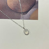 轻奢高级感 纯银椭圆白色项链-纪念日百货门店同款 163001577 商品缩略图0