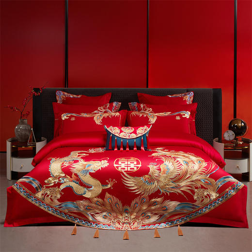 【婚庆套件集合】全棉中式精美苏绣婚庆多件套 商品图5