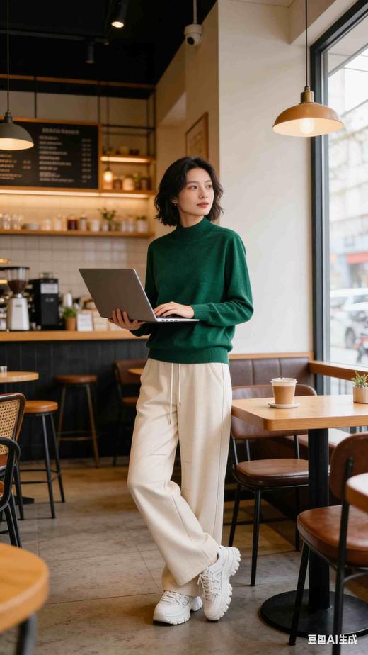 福利价185元，689271全羊毛无缝一体单层中高圆领羊毛衫，轻薄，柔软，年终温暖贴心价，售完无补，先到先得！挂拍图见详情页 商品图6