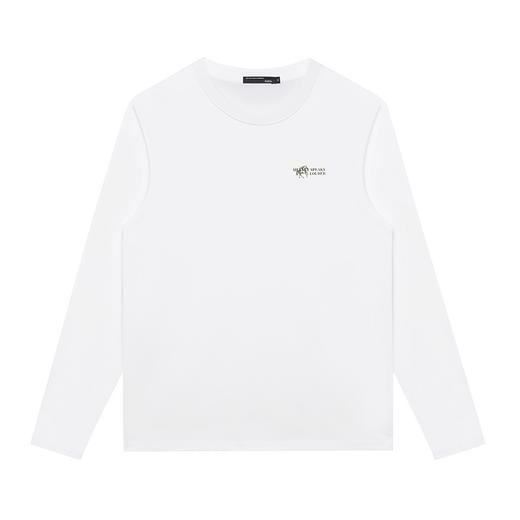 GXG男装【100%棉】26春季斑驳马图案圆领休闲舒适百搭男式长袖T恤K&C 商品图3