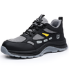 防砸防刺穿黑色劳保鞋欧标钢包头凯夫拉橡胶底耐磨防滑 商品缩略图0