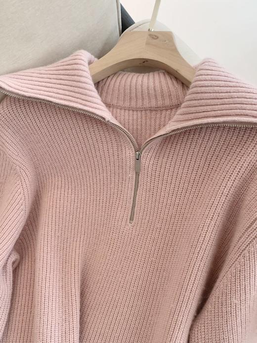 【高品质私服】【IC粉色半拉链套头针织衫】甄选来自高原的珍贵牦牛绒，兼顾温暖与造型感G1646-CC【无标出货 介意慎拍】 商品图9