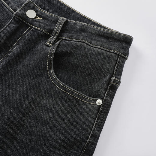 GXG男装25秋季时尚复古舒适百搭休闲宽松直筒日常通勤男式牛仔裤K&C 商品图13