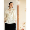 牧衣游原创 16姆米丝棉机绣衬衫斜襟系带禅意古朴文艺开衫 心湖 商品缩略图1