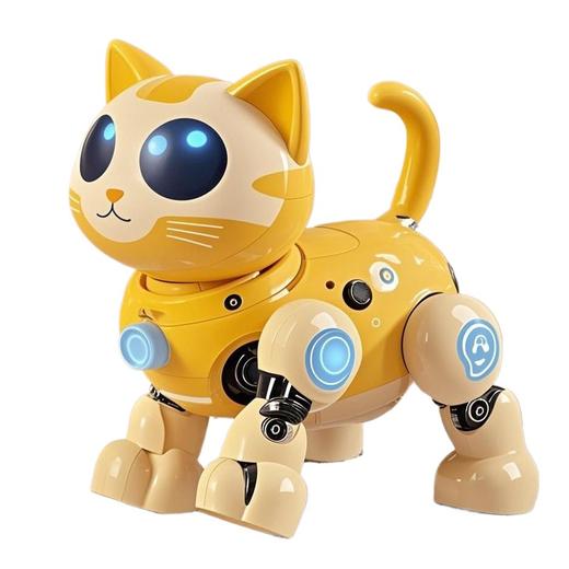 【萌宠来袭❗️电动牵绳机器小猫】用优质环保材质，锻炼手眼协调能力，在游戏中学习与探索，仿真可走路带音效玩具女孩男孩过家家玩具QQ 商品图4