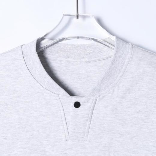 5686011SDSA男士秋冬新款痞帅男装简约纯色亨利领长袖T恤百搭休闲舒适潮 商品图2