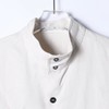 9219SDSA男士秋冬新款痞帅男装休闲时尚纽扣立领长袖衬衫百搭纯色衬衣 商品缩略图2
