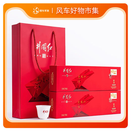 井冈红传奇1928礼品茶红茶花果香一级100克条 商品图0