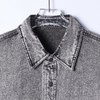 SDSA男士秋冬新款痞帅男装潮牌扎染牛仔长袖衬衫百搭时尚做旧衬衣 商品缩略图2