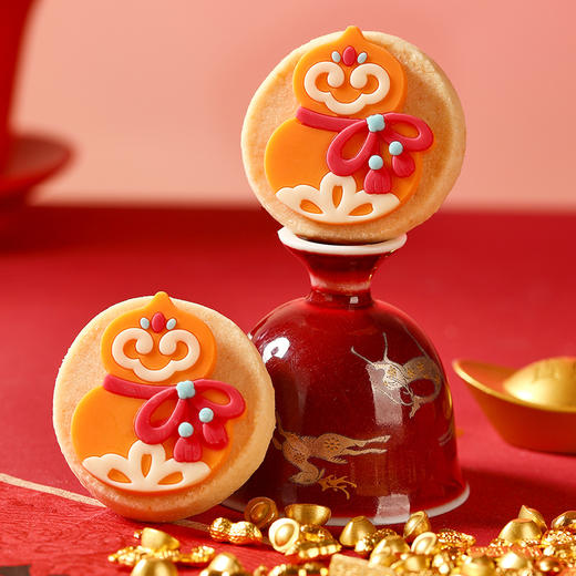 【缤纷曲奇·马上福禄】悠享时黄油曲奇饼干礼盒装马年礼物新年零食大礼包特产生日伴手礼300g 商品图4