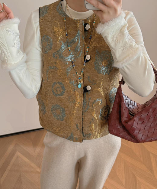 新年双面穿国风马甲背心 商品图3