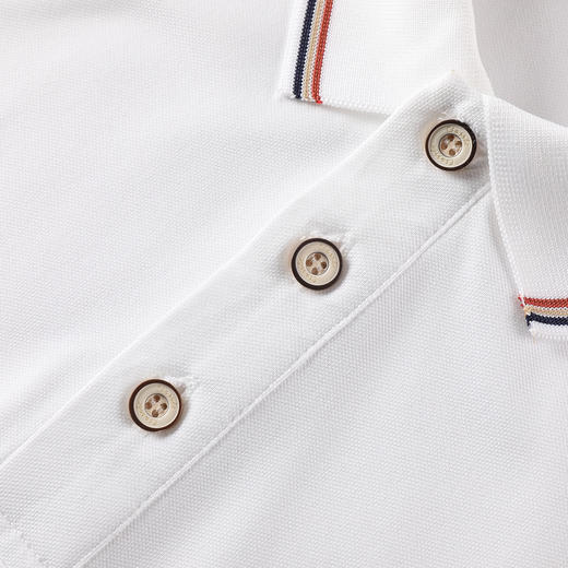 GXG男装夏季舒适透气快速导汗撞色拼接袖口经典翻领Polo衫K&C 商品图5