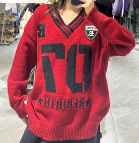 NCV领大字母毛织上衣51030（红）冬季 254011730321