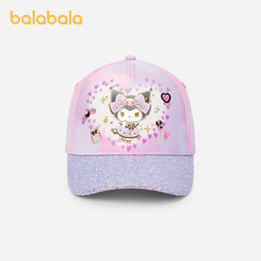 【三丽鸥IP】巴拉巴拉儿童帽子女童小童棒球帽闪光甜美时尚户外 商品图0