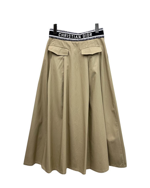 女款全棉织带拉链伞状半裙zh010 商品图1