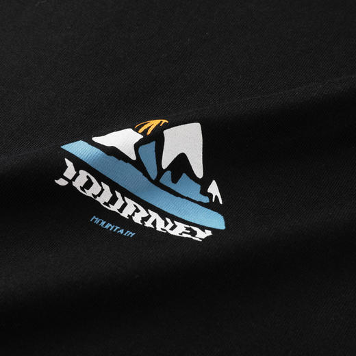 GXG男装【100%棉】秋季简约山系日出休闲圆领百搭男式长袖T恤K&C 商品图7