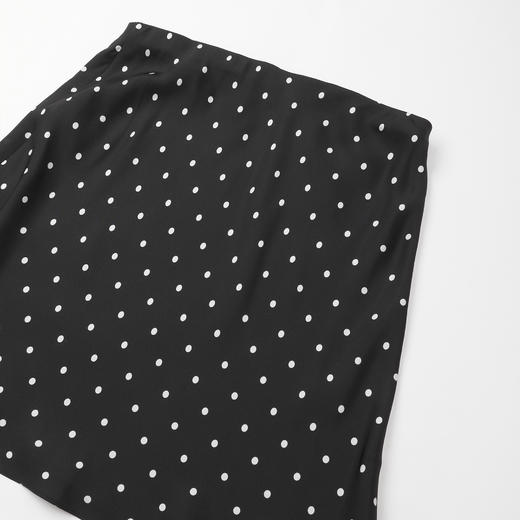 ROMI STUDIO“波点半裙”16mm桑蚕丝光泽垂感法式半身裙RWDSXY1487 商品图2