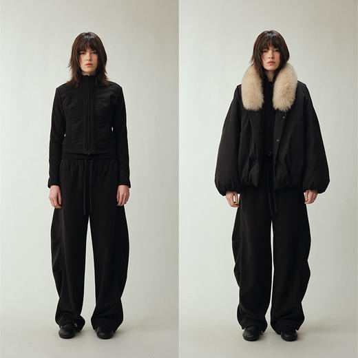 UMILAB｜霜刃*暖核塑形sk*ms同款摇粒绒柔软锁温立裁修身显瘦上衣E285W 商品图3