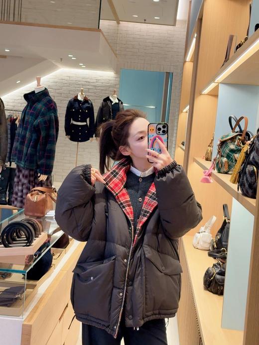 只可换码！不可退！缪缪 25FW秋冬新款 双面穿立领羽绒服外套（DQJ*MM） 商品图6