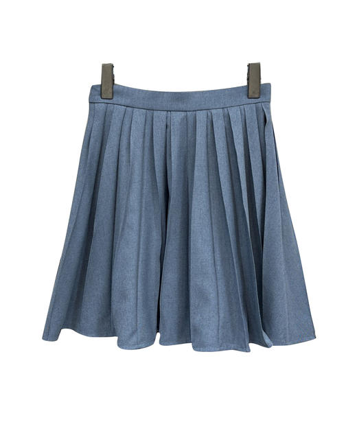 女款高腰A字百褶半身裙 可配套装hu010 商品图1