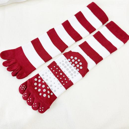 壁虎瑜伽【2601WZ496】鸿运专业防滑五趾袜【5天发货】 商品图4