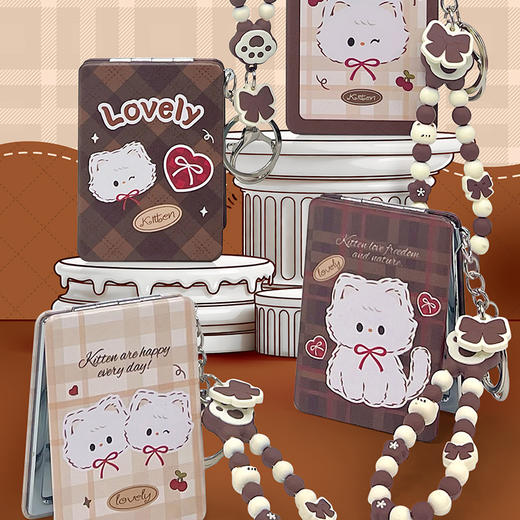 美拉德萌猫挂饰镜便携镜-纪念日百货门店同款169643095 商品图1