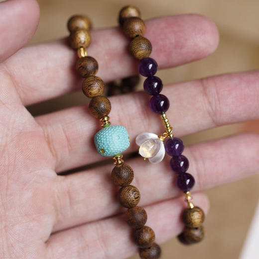 【青山特惠】7mm 40颗 绿棋楠 【疏香】沉香手串 c7 商品图5