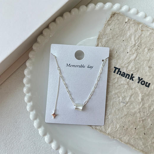 气质银色小蛮腰项链-纪念日百货门店同款 163893608 商品图1