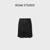 ROMI STUDIO“波点半裙”16mm桑蚕丝光泽垂感法式半身裙RWDSXY1487 商品缩略图0