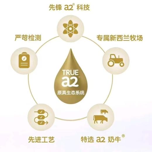 至初a2儿童配方调制奶粉 (4段36-72月龄）新国标850克*6罐新西兰原装进口 商品图4