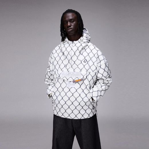 Napapijri 男士字母徽标贴片连帽卫衣 格子 NP0A8AROFC31 商品图4