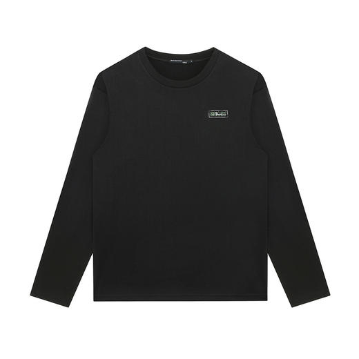 GXG男装【100%棉】秋季简约字母舒适百搭圆领休闲男士长袖T恤K&C 商品图2