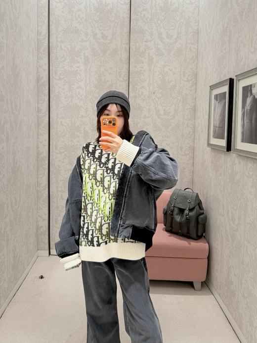 只可换码！不可退！迪奥 26Ss早春新款 牛仔布抽绳连帽双拉链夹克外套（DQJ*MM） 商品图2