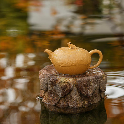 龙德堂陶艺 徐飞制《清雅》原矿黄金段 330cc 库存请咨询客服 商品图0