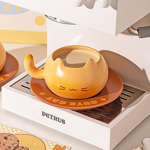 摩登主妇陶瓷咖啡杯碟高颜值生日礼物女家用喝水杯可爱杯子马克杯 商品图3