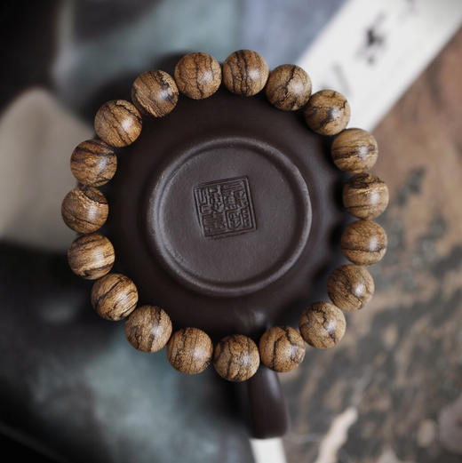 【青山特惠】1.2*19颗 正区达拉干野生老料沉香手串 11g c0010 商品图6