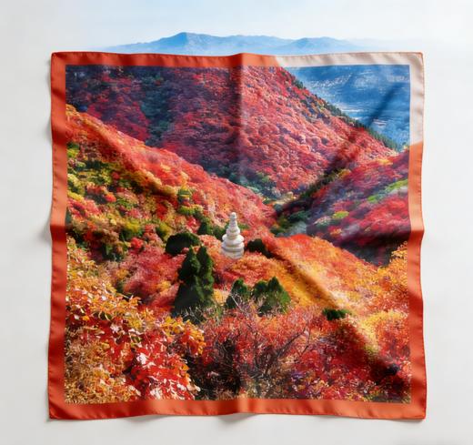 青云染ClouDyeing/风景印花方巾 商品图1